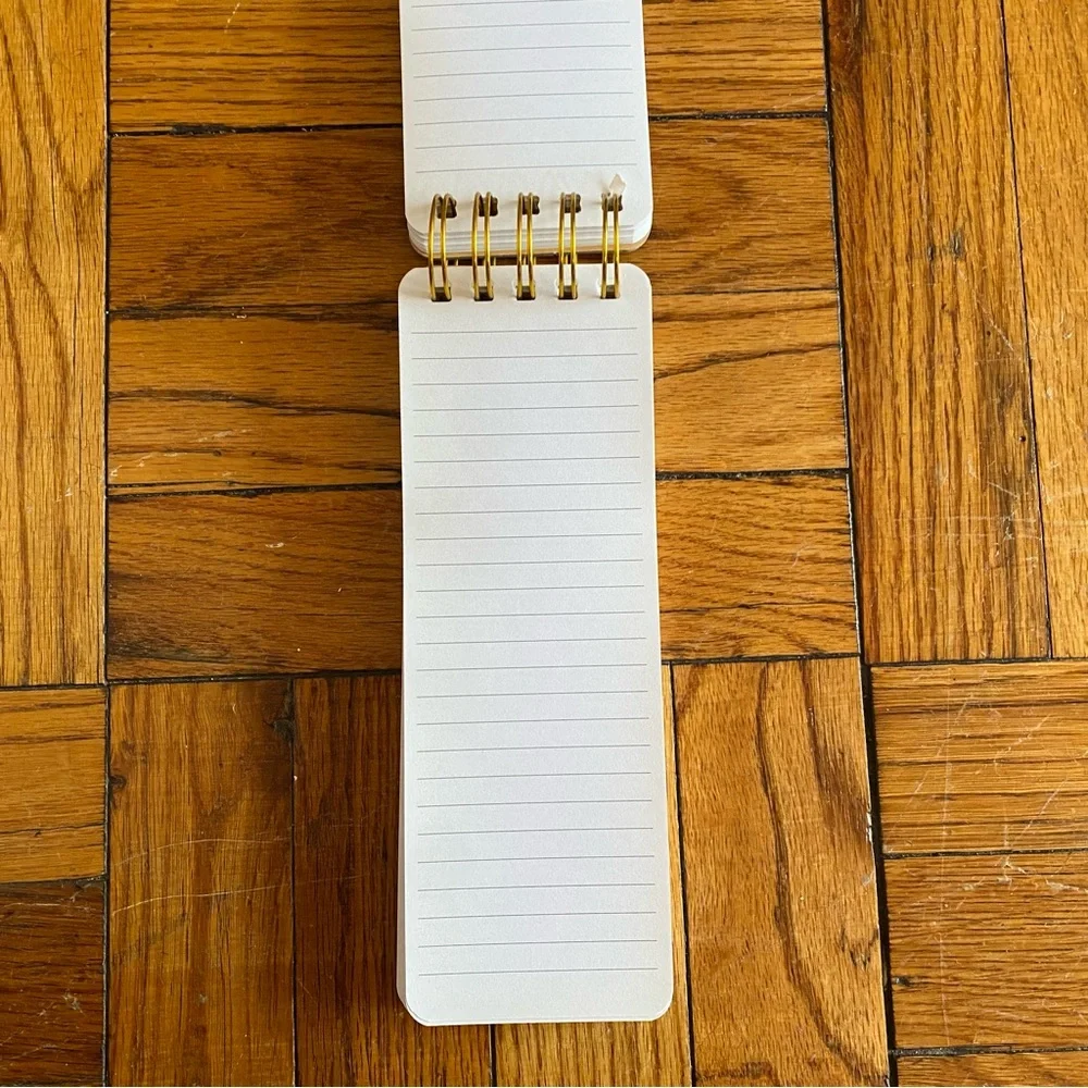 Boho Chic Slim Style Spiral Notebook with Lined Pages